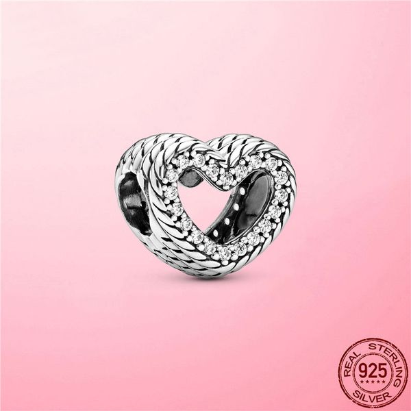 new 925 sterling silver snake chain pattern open heart charm fit original pandora beads bracelet silver 925 jewelry making
new 925 sterling silver snake chain pattern open heart charm fit original pandora beads bracelet silver 925 jewelry making