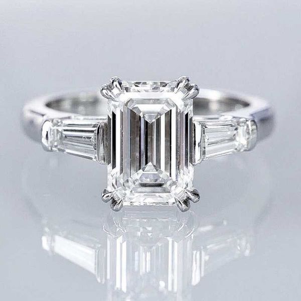 cluster rings original 925 sterling silver emerald cut created moissanite wedding engagement cocktail diamond for women fine jewelry, Golden;silver
cluster rings original 925 sterling silver emerald cut created moissanite wedding engagement cocktail diamond for women fine jewelry, Golden;silver