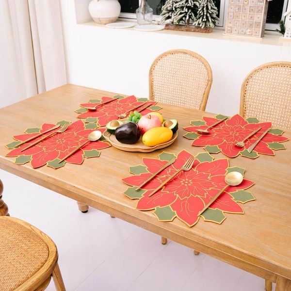 mats & pads 4 pcs christmas flower placemat cutwork embroidered floral flowers dresser scarf table er for home dining
mats & pads 4 pcs christmas flower placemat cutwork embroidered floral flowers dresser scarf table er for home dining