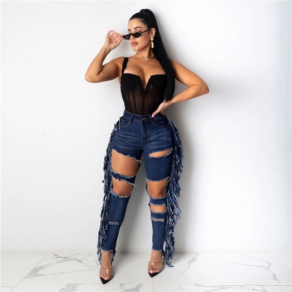 2021 new ripped tassel jeans for women high waist jeggings stretch denim trousers hole hollow out slim pencil pants femme plus size iqm, Blue
2021 new ripped tassel jeans for women high waist jeggings stretch denim trousers hole hollow out slim pencil pants femme plus size iqm, Blue