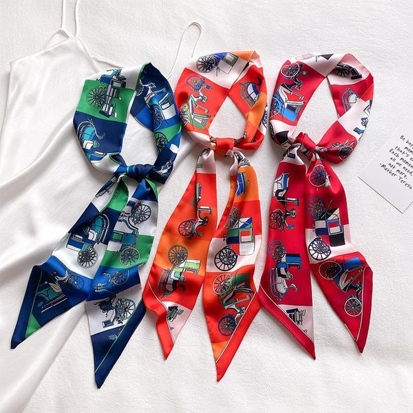 scarves summer skinny scarf design women bag hair band neck silk for ladies foulard headband, Blue;gray
scarves summer skinny scarf design women bag hair band neck silk for ladies foulard headband, Blue;gray