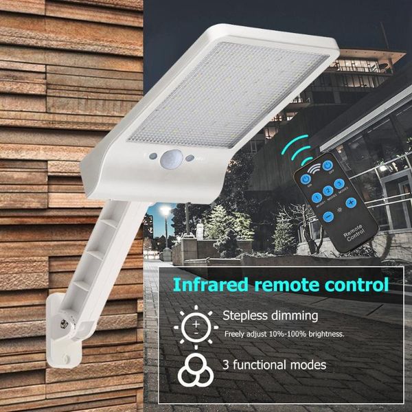 solar lamps 56led motion sensor wall light remote control three shield adjustable outdoor street pathway lamp black/white 20x11cm
solar lamps 56led motion sensor wall light remote control three shield adjustable outdoor street pathway lamp black/white 20x11cm
