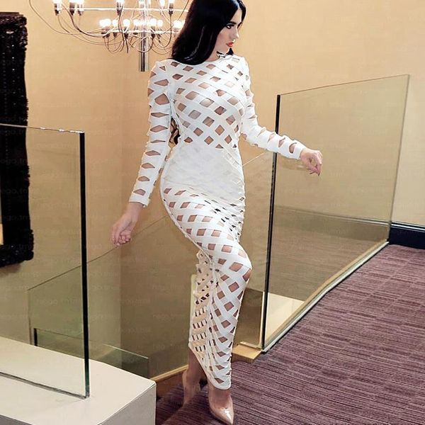 casual dresses 2021 women fashion white red black hollow out bodycon long sleeve party style bandage dress, Black;gray
casual dresses 2021 women fashion white red black hollow out bodycon long sleeve party style bandage dress, Black;gray
