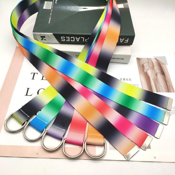belts fashion gradient color canvas for men women double d buckle waist strap designer female jeans dress waistband students, Black;brown
belts fashion gradient color canvas for men women double d buckle waist strap designer female jeans dress waistband students, Black;brown
