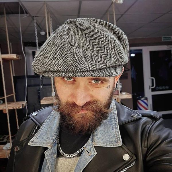 wool newsboy caps men herringbone flat gatsby cap woolen golf driving hats vintage inspired hat winter peaky blinders, Blue;gray
wool newsboy caps men herringbone flat gatsby cap woolen golf driving hats vintage inspired hat winter peaky blinders, Blue;gray