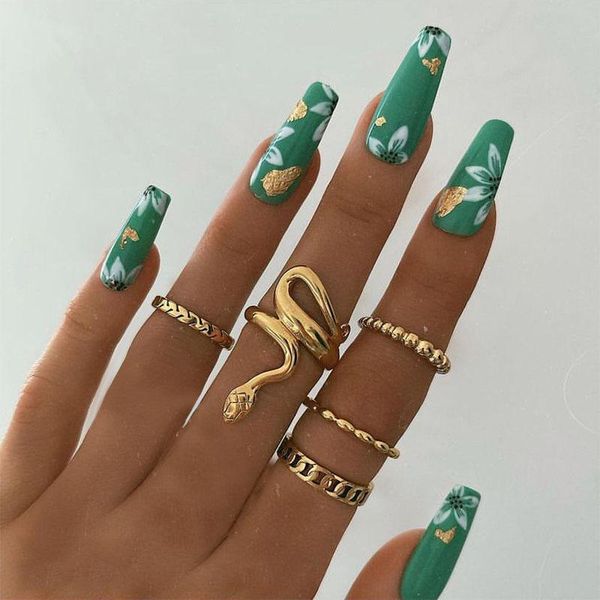 cluster rings snake for women men stainless steel gothic gold finger ring punk aesthetic vintage party jewelry couple gift bague femme, Golden;silver
cluster rings snake for women men stainless steel gothic gold finger ring punk aesthetic vintage party jewelry couple gift bague femme, Golden;silver