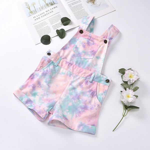children girls overalls 2021 summer kids baby suspender short pants tie-dye printed casual loose pocket clothes jumpsuits, Blue
children girls overalls 2021 summer kids baby suspender short pants tie-dye printed casual loose pocket clothes jumpsuits, Blue