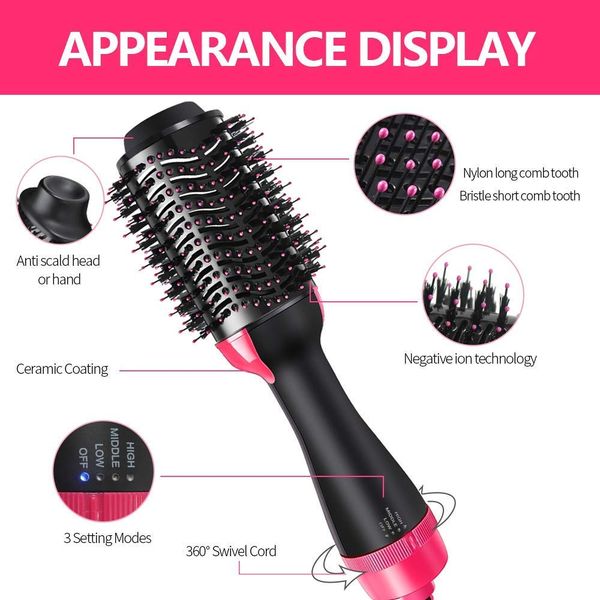 one step hair dryer electric air brush multifunctional negative dryer brush negative ion generator hair straightener curlerg
one step hair dryer electric air brush multifunctional negative dryer brush negative ion generator hair straightener curlerg