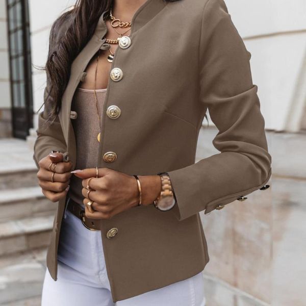 women's jackets women coat warm autumn winter stand collar long sleeve solid color slim jacket casual office lady plus size 2021, Black;brown
women's jackets women coat warm autumn winter stand collar long sleeve solid color slim jacket casual office lady plus size 2021, Black;brown