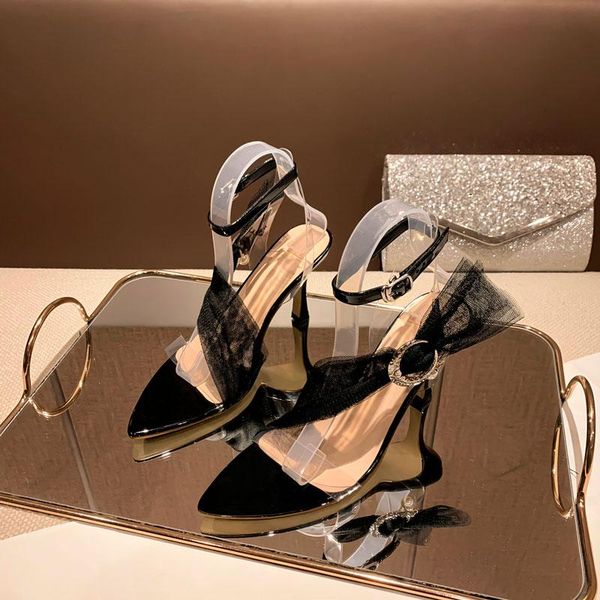 2021 new sandals women stiletto high heels summer rhinestone buckle pointed toe party wedding shoes women zapatos femenino, Black
2021 new sandals women stiletto high heels summer rhinestone buckle pointed toe party wedding shoes women zapatos femenino, Black