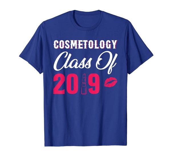 class of 2019 t-shirt graduation gift for cosmetology major, White;black
class of 2019 t-shirt graduation gift for cosmetology major, White;black