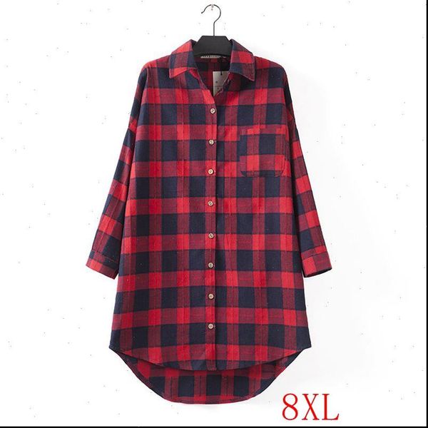 plus size plaid shirt 4xl 5xl 6xl 7xl 8xl bust 140cm plus size fashion women lapel long sleeve plaid front short back, White
plus size plaid shirt 4xl 5xl 6xl 7xl 8xl bust 140cm plus size fashion women lapel long sleeve plaid front short back, White