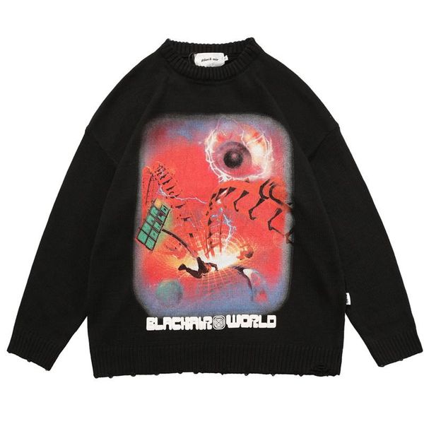men's sweaters 2021 hip hop oversized streetwear gothic jumper sweater graphic print knitted pullovers harajuku vintage winter men pull, White;black
men's sweaters 2021 hip hop oversized streetwear gothic jumper sweater graphic print knitted pullovers harajuku vintage winter men pull, White;black