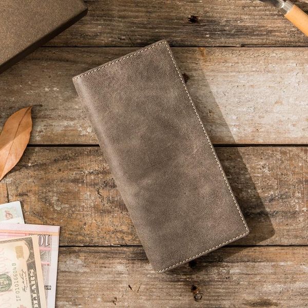 men's retro frosted leather long phone wallet card holder purse handmade wallet literary tide first layer cowhide original men, Red;black
men's retro frosted leather long phone wallet card holder purse handmade wallet literary tide first layer cowhide original men, Red;black