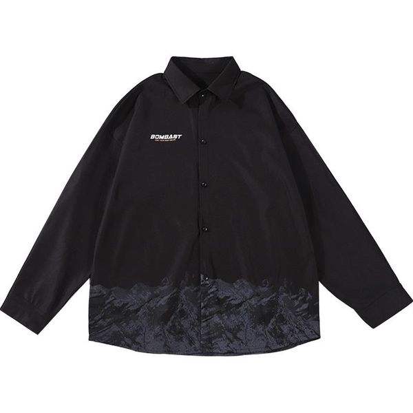 men's casual shirts japanese men harajuku shirt 2021 mens streetwear snow mountain printing long sleeve male vintage korean fashions cl, White;black
men's casual shirts japanese men harajuku shirt 2021 mens streetwear snow mountain printing long sleeve male vintage korean fashions cl, White;black