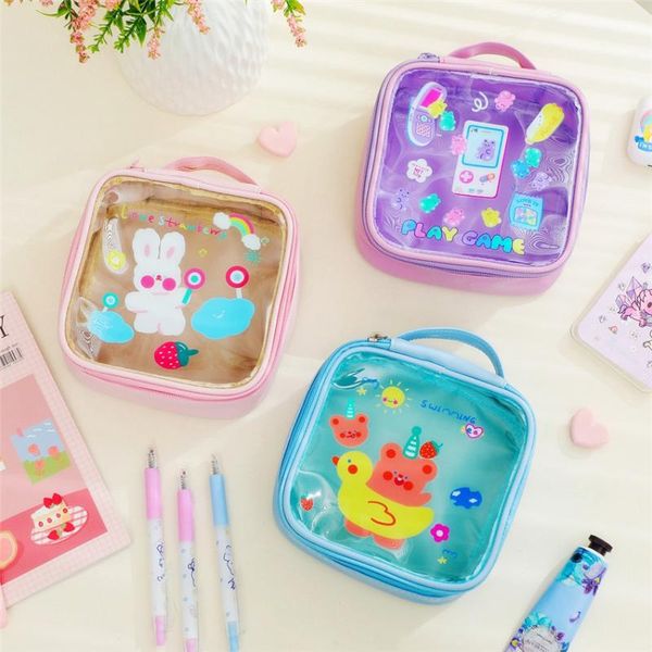 cosmetic bags & cases girls clear bear case pvc kawaii transparent makeup bag for women waterproof beauty travel toiletry pouch
cosmetic bags & cases girls clear bear case pvc kawaii transparent makeup bag for women waterproof beauty travel toiletry pouch
