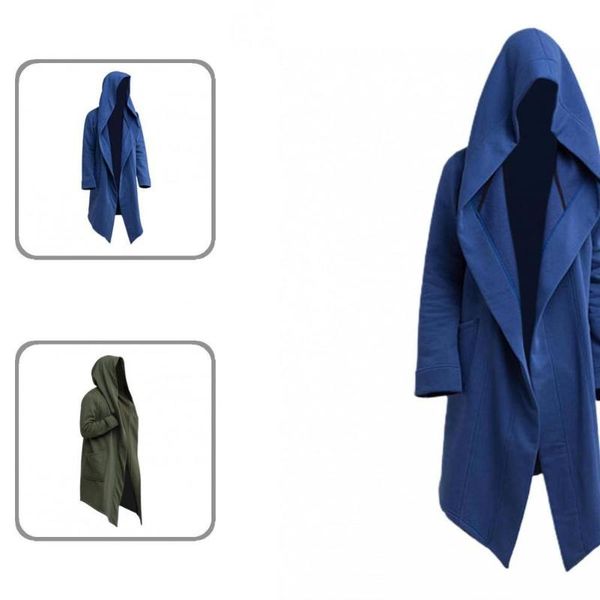 men's trench coats solid color cool hooded men coat eye-catching jacket oversize for model, Tan;black
men's trench coats solid color cool hooded men coat eye-catching jacket oversize for model, Tan;black
