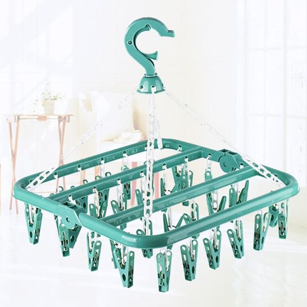 hangers & racks multi-functional plastic 32clip folding clothes dryer hanger children adults windproof socks underwear drying rack
hangers & racks multi-functional plastic 32clip folding clothes dryer hanger children adults windproof socks underwear drying rack