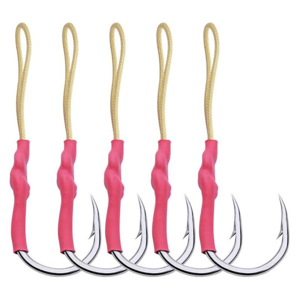 5pcs stainless steel barbed jig fishing hook 1/0-13/0 secondary line hooks saltwater freshwater metal lure jigging fishhook
5pcs stainless steel barbed jig fishing hook 1/0-13/0 secondary line hooks saltwater freshwater metal lure jigging fishhook