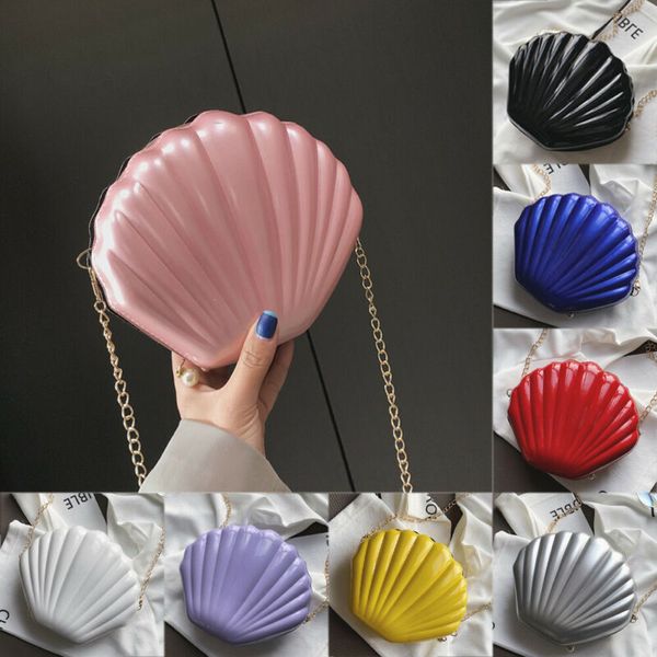 seashell shape shoulder bag laser mermaid sea shell chain purse cross body new, Black;blue
seashell shape shoulder bag laser mermaid sea shell chain purse cross body new, Black;blue