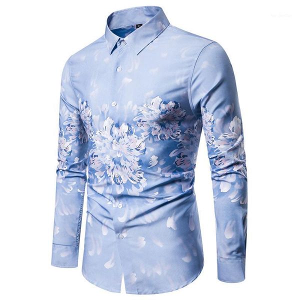men's casual shirts 2021 fashion men's long sleeve light blue lapel mens print shirt single breasted european size man1, White;black
men's casual shirts 2021 fashion men's long sleeve light blue lapel mens print shirt single breasted european size man1, White;black