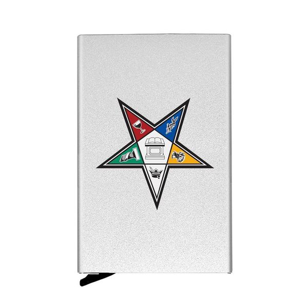 card holders classic metal men women holder masonic order of the eastern star printing travel id case aluminum box, Brown;gray
card holders classic metal men women holder masonic order of the eastern star printing travel id case aluminum box, Brown;gray