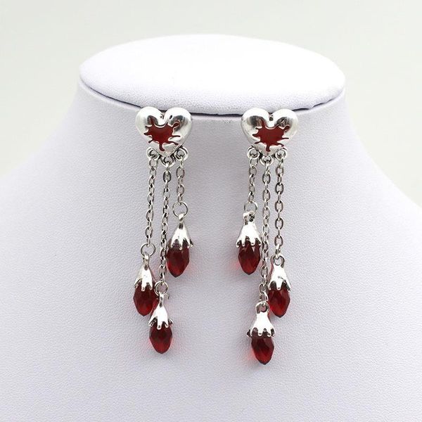 stud halloween punk style earrings female british gothic red love crystal jewelry wholesale, Golden;silver 
stud halloween punk style earrings female british gothic red love crystal jewelry wholesale, Golden;silver