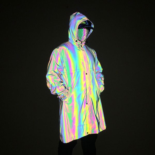 sweatshirts 2021 spring long colorful reflective windbreaker hip hop dark mobile large laser waterproof cloak, Black
sweatshirts 2021 spring long colorful reflective windbreaker hip hop dark mobile large laser waterproof cloak, Black