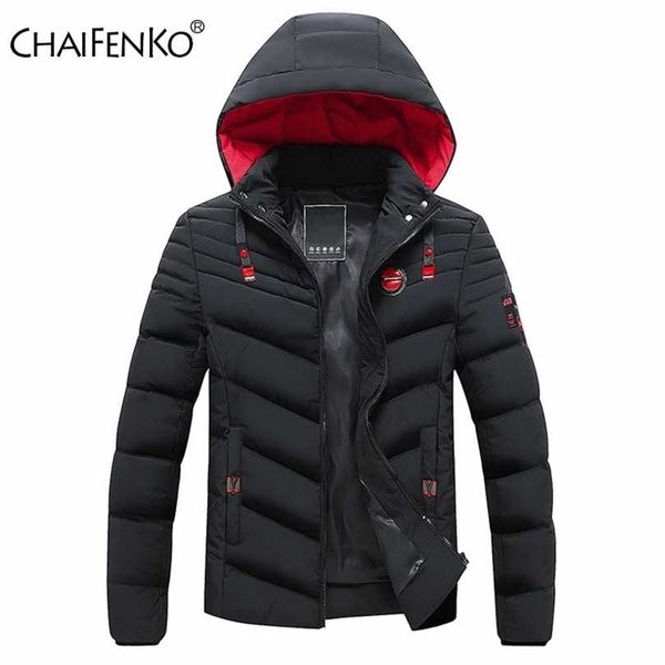 men winter windproof warm thick parkas fashion hooded coat autumn brand outwear classic casual jackets 211214, Black
men winter windproof warm thick parkas fashion hooded coat autumn brand outwear classic casual jackets 211214, Black