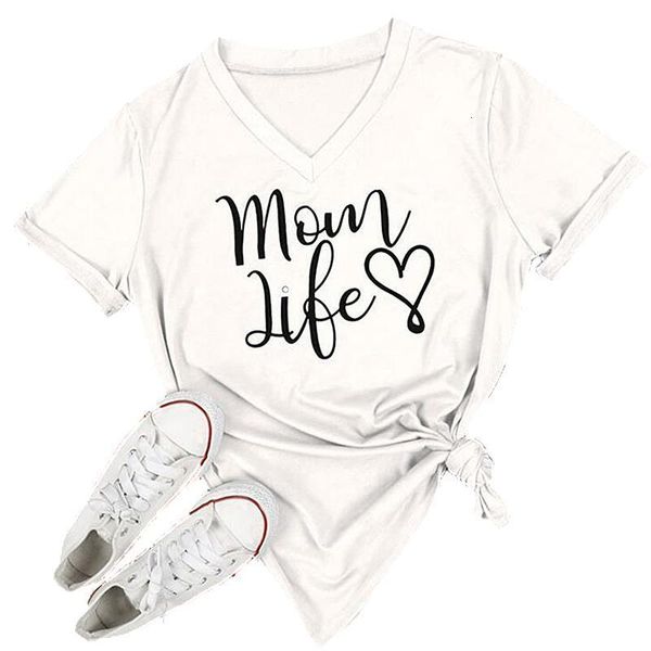 summer casual t shirt female tee loose fashion women t-shirts mom life letter printed v-neck short sleeve women's t-shirts, White
summer casual t shirt female tee loose fashion women t-shirts mom life letter printed v-neck short sleeve women's t-shirts, White