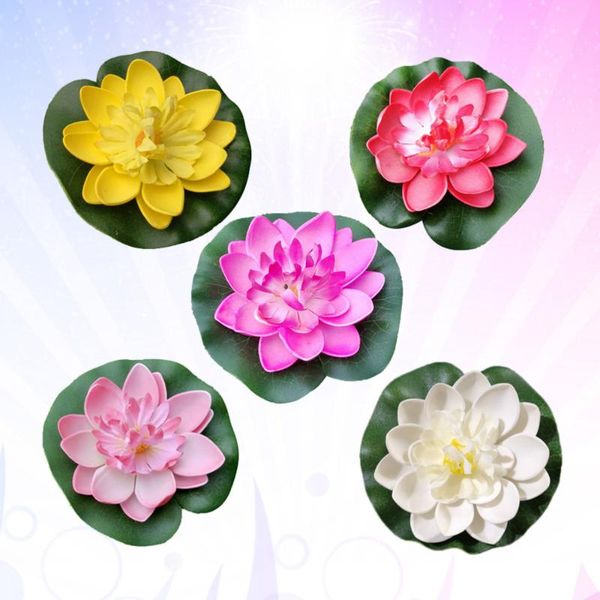 decorative flowers & wreaths 5pcs 10cm simulation floating water lily eva lotus flower pond fish tank decor ornaments (white + red yellow pi
decorative flowers & wreaths 5pcs 10cm simulation floating water lily eva lotus flower pond fish tank decor ornaments (white + red yellow pi