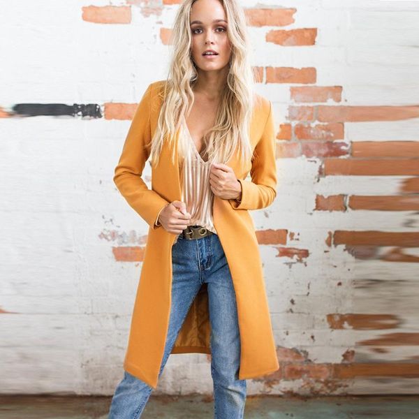 women's wool & blends casual fashion women long winter blend coat slim and jacket solid open stitch outerwear, Black
women's wool & blends casual fashion women long winter blend coat slim and jacket solid open stitch outerwear, Black