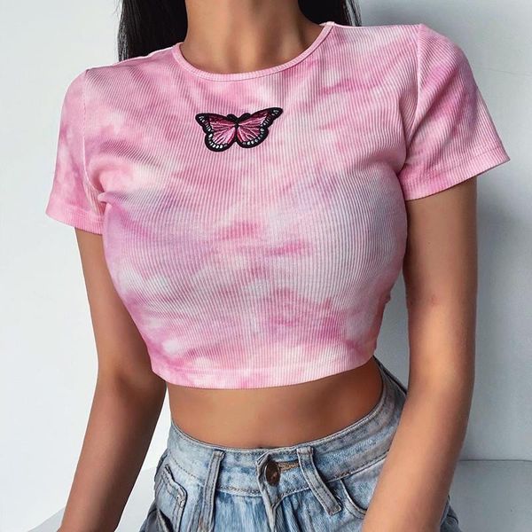 summer korean womens butterfly print t shirts casaul short sleeve tie dye tshirt woman ladies crop womens fashion clothing, White
summer korean womens butterfly print t shirts casaul short sleeve tie dye tshirt woman ladies crop womens fashion clothing, White