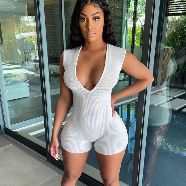 women's tracksuits 2021 summer clothes combishort ribbed solid women playsuit v neck sleeveless bodycon streetwear casual sporty, Gray
women's tracksuits 2021 summer clothes combishort ribbed solid women playsuit v neck sleeveless bodycon streetwear casual sporty, Gray