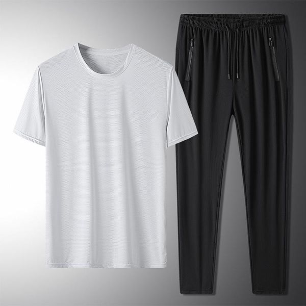 men's tracksuits sportswear summer leisure time big size short sleeve trousers a suit bodybuilding running l-8xl two piece s, Gray
men's tracksuits sportswear summer leisure time big size short sleeve trousers a suit bodybuilding running l-8xl two piece s, Gray