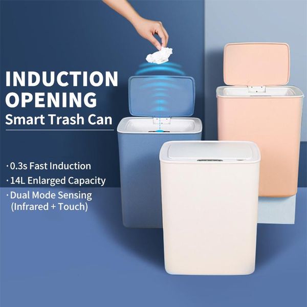 14l smart induction trash can large automatic trash bin waste bin home intelligent electric garbage dustbin for kitchen bathroom
14l smart induction trash can large automatic trash bin waste bin home intelligent electric garbage dustbin for kitchen bathroom