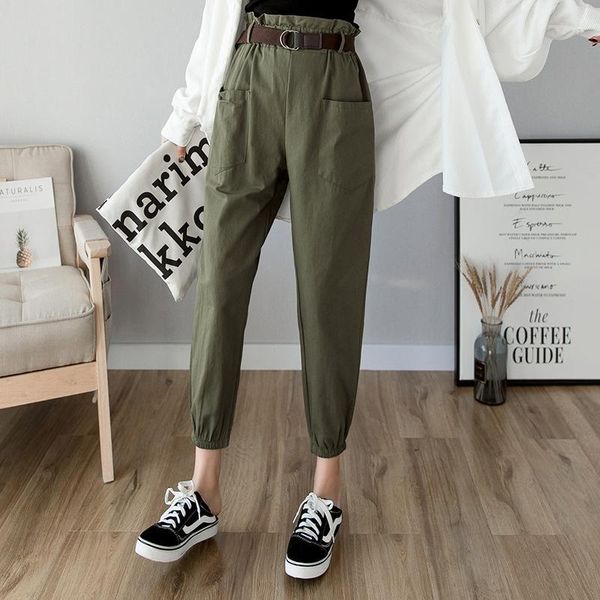 women's pants & capris women 2021 spring summer fashion female solid high waist loose harem pant pencil trousers casual cargo streetwea, Black;white
women's pants & capris women 2021 spring summer fashion female solid high waist loose harem pant pencil trousers casual cargo streetwea, Black;white