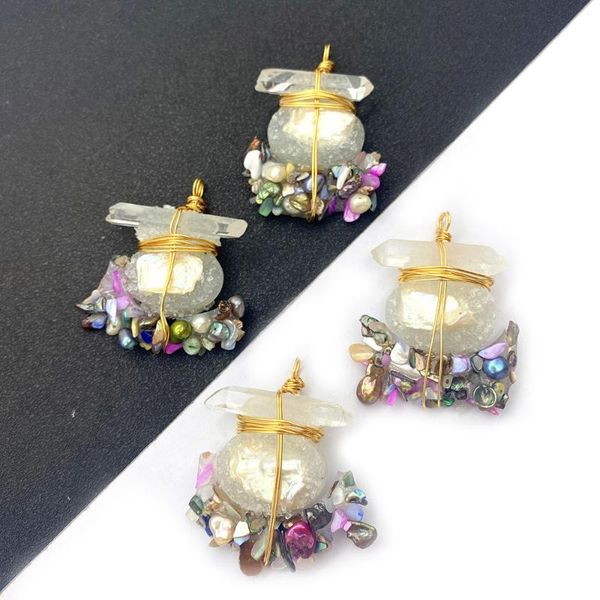 charms baroque pearl pendant necklace irregular shape crystal colorful winding diy making bracelet accessories charm, Bronze;silver
charms baroque pearl pendant necklace irregular shape crystal colorful winding diy making bracelet accessories charm, Bronze;silver