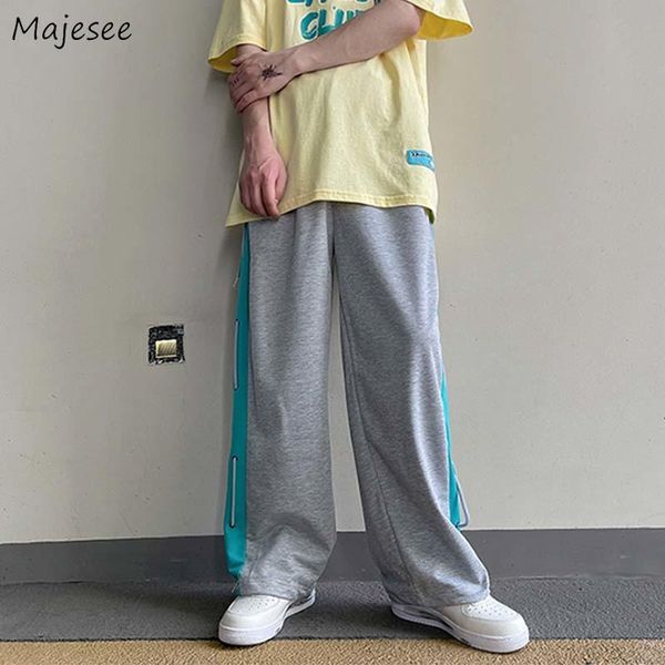 men's pants spliced side string wide-leg men designs couples high street harajuku mopping trousers daily casual outwear all-match chic, Black
men's pants spliced side string wide-leg men designs couples high street harajuku mopping trousers daily casual outwear all-match chic, Black