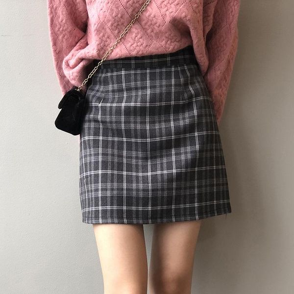 skirts korean fashion retro plaid skirt women's autumn and winter 2022 high waist slim hips woman quality, Black
skirts korean fashion retro plaid skirt women's autumn and winter 2022 high waist slim hips woman quality, Black