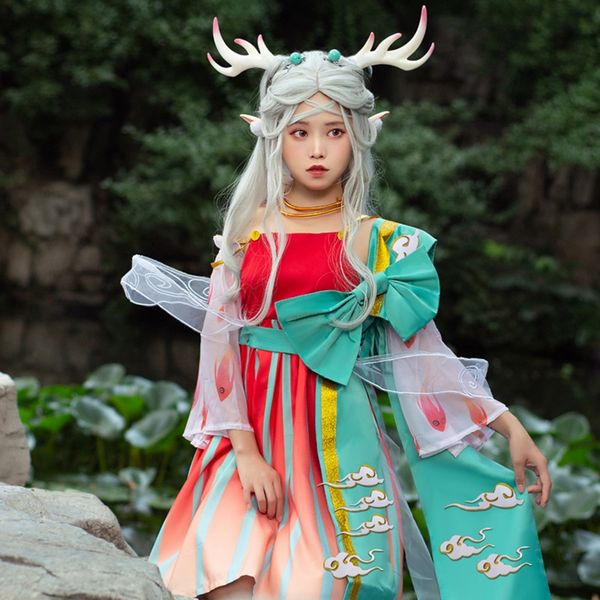 anime costumes game king yao cos fuyao meets shenlu cute antique glory game suit cosply costume female cosplay halloween party dress, Black
anime costumes game king yao cos fuyao meets shenlu cute antique glory game suit cosply costume female cosplay halloween party dress, Black