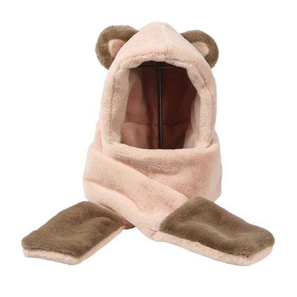 berets bear hat -one -piece ear protection hooded gloves wind with ears plush made caps warm keeping, Blue;gray
berets bear hat -one -piece ear protection hooded gloves wind with ears plush made caps warm keeping, Blue;gray