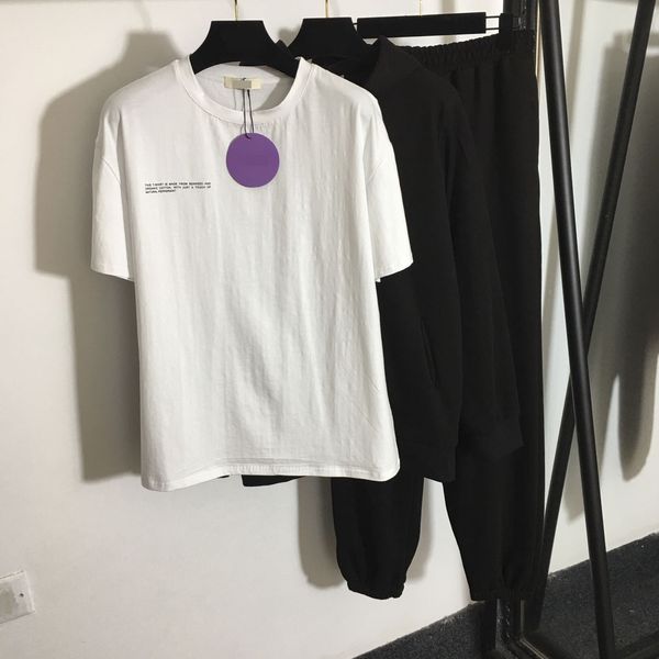 early spring 2021 new letter printed t-shirt + hooded zipper coat + elastic waist casual pants three piece setl55j, White
early spring 2021 new letter printed t-shirt + hooded zipper coat + elastic waist casual pants three piece setl55j, White