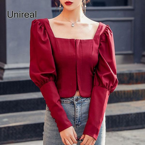 women's blouses & shirts unireal 2021 spring vintage women blouse long sleeve burgundy elegant lady short shirt, White
women's blouses & shirts unireal 2021 spring vintage women blouse long sleeve burgundy elegant lady short shirt, White