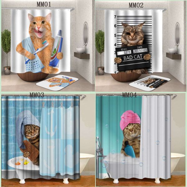 3d digital printing polyter shower curtain funny cat waterproof shower curtain household bathroom partition curtain
3d digital printing polyter shower curtain funny cat waterproof shower curtain household bathroom partition curtain