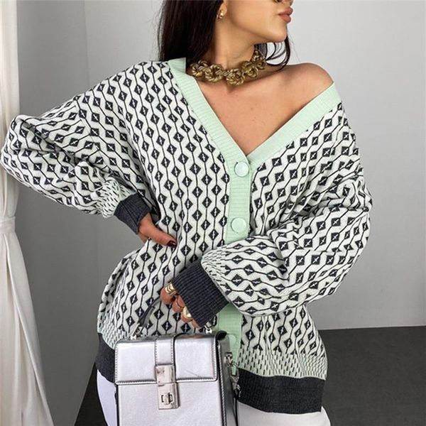 women's knits & tees giyu casual print knitted loose womens sweaters autumn 2021 fashion v-neck single-breasted oversize cardigans fema, White
women's knits & tees giyu casual print knitted loose womens sweaters autumn 2021 fashion v-neck single-breasted oversize cardigans fema, White