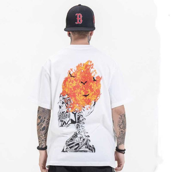 men's t-shirts hip hop t-shirt streetwear harajuku oversized flame skull print tshirt cotton loose 2021 summer short sleeve, White;black
men's t-shirts hip hop t-shirt streetwear harajuku oversized flame skull print tshirt cotton loose 2021 summer short sleeve, White;black