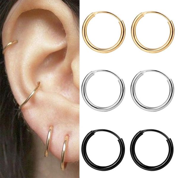 hoop & huggie en 1 pair fashion women girl simple round circle small ear stud earring punk hip-hop earrings jewelry 3 size, Golden;silver
hoop & huggie en 1 pair fashion women girl simple round circle small ear stud earring punk hip-hop earrings jewelry 3 size, Golden;silver