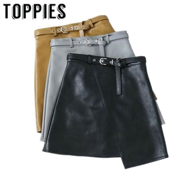 winter women pu leather irregular skirt with belt high waist slim faux leather skirts feminina vestidos 210310, Black
winter women pu leather irregular skirt with belt high waist slim faux leather skirts feminina vestidos 210310, Black