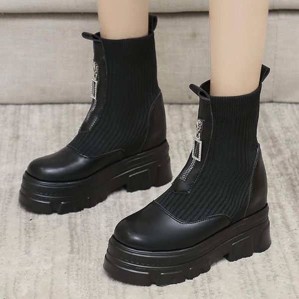 boots designer fashion platform women shoes 2021 autumn winter women's knitted stretch height increase ladies, Black
boots designer fashion platform women shoes 2021 autumn winter women's knitted stretch height increase ladies, Black